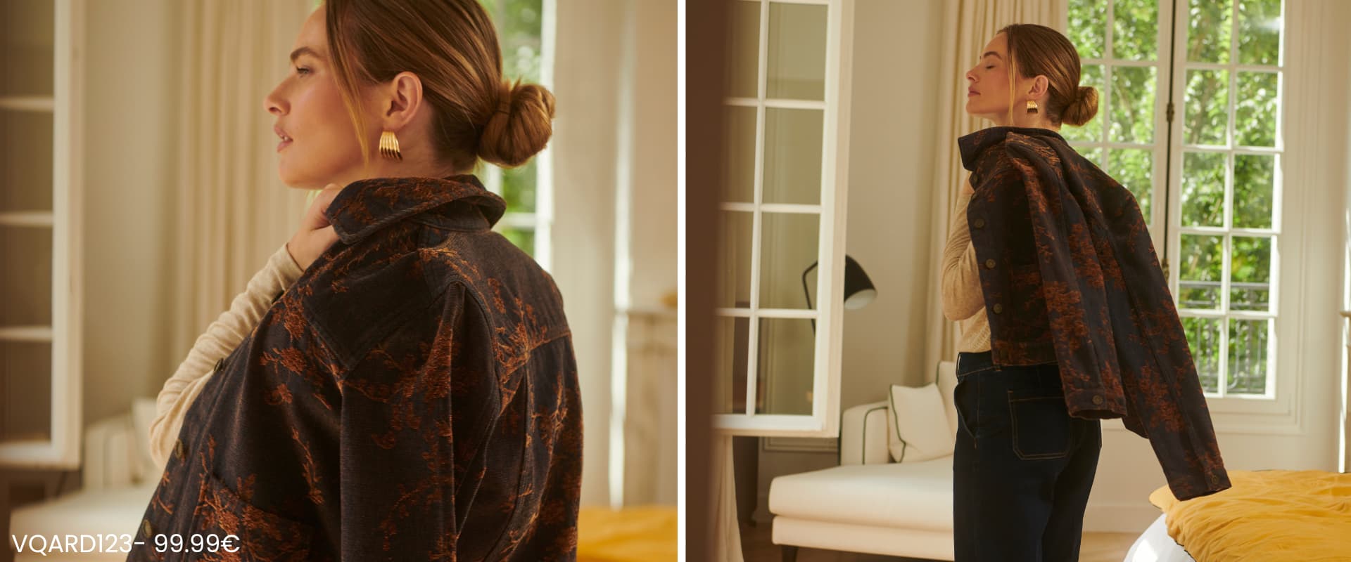 Blouson jacquard MARINE Femme